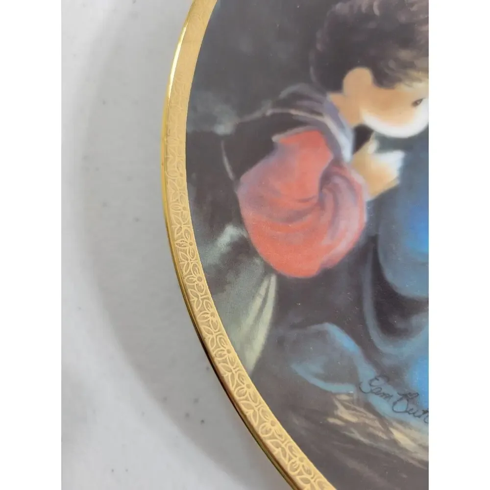Hamilton Collection Precious Moments Come‎ Let Us Adore Sam Butcher Plate 7.5
